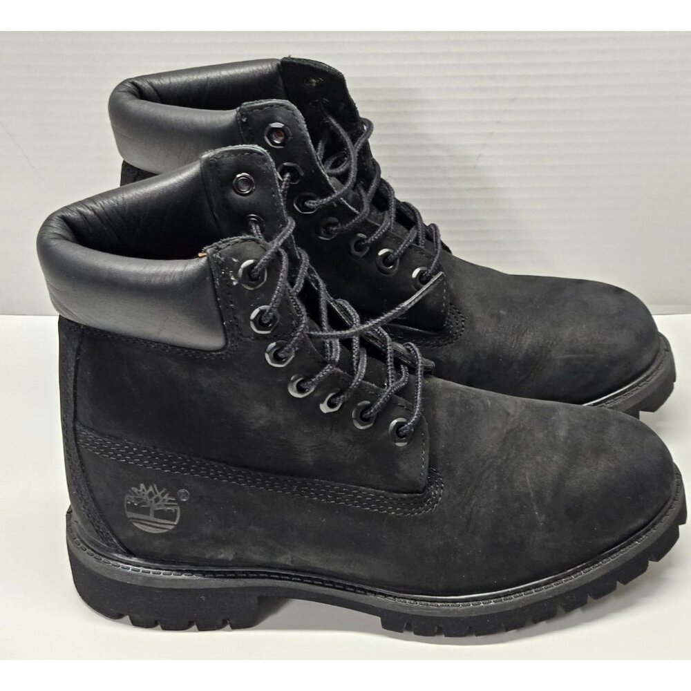 Timberland 6-Inch Black Leather Work Boots Men’s 7W Primaloft 400g Insulated